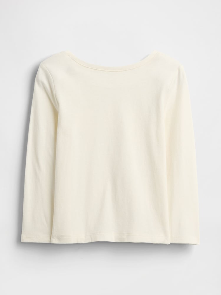 Gap Cream Logo Long Sleeve T-Shirt (6mths-5yrs) - Image 2 of 3