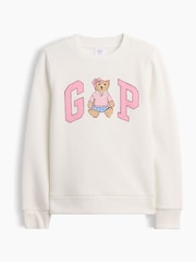 Gap Cream Bear Crew Neck Graphic Sweatshirt (4-13yrs) - Image 1 of 3