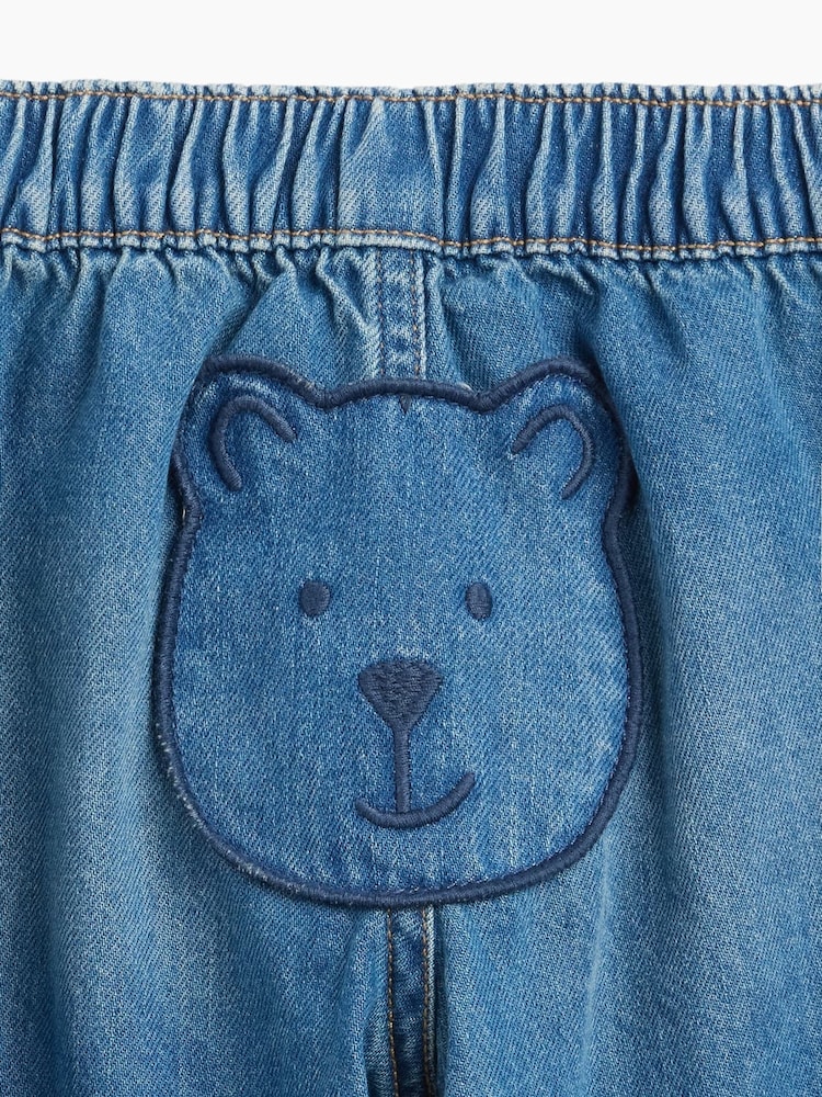 Gap Blue Brannan Bear Pull On Barrel Jeans (0-24mths) - Image 3 of 3