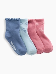Gap Floral Ruffle Crew Socks 4-Pack - Obraz 1 z 1