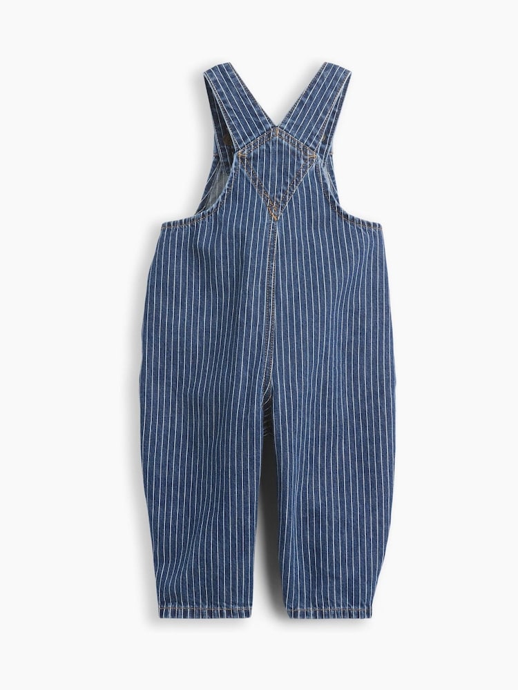 Gap Blue Denim Stripe Brannan Bear Overalls (0-24mths) - Image 2 of 3 Gap Blue Denim Stripe Brannan Bear Overalls (0-24mths) - Image 2 of 3