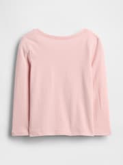 Gap Pink Logo Long Sleeve T-Shirt (6mths-5yrs) - Image 2 of 3