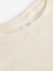 Cream - Gap Langarm-T-Shirt aus Rippmaterial mit Rundhals (6Monate–5Jahre) - Bild 3 von 5