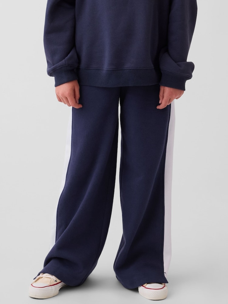 Gap Navy/White VintageSoft Baggy Varsity Joggers (4-13yrs) - Image 1 of 5 Gap Navy/White VintageSoft Baggy Varsity Joggers (4-13yrs) - Image 1 of 5