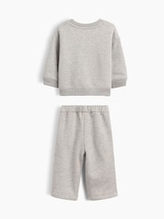 Gap Grey Vintage Soft Brannan Bear Logo Sweatshirt Set (0-24mths) - Image 2 of 3