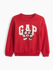 Rød - Gap Disney Logo Sweatshirt (6mths-5yrs) - Bilde 1 av 3