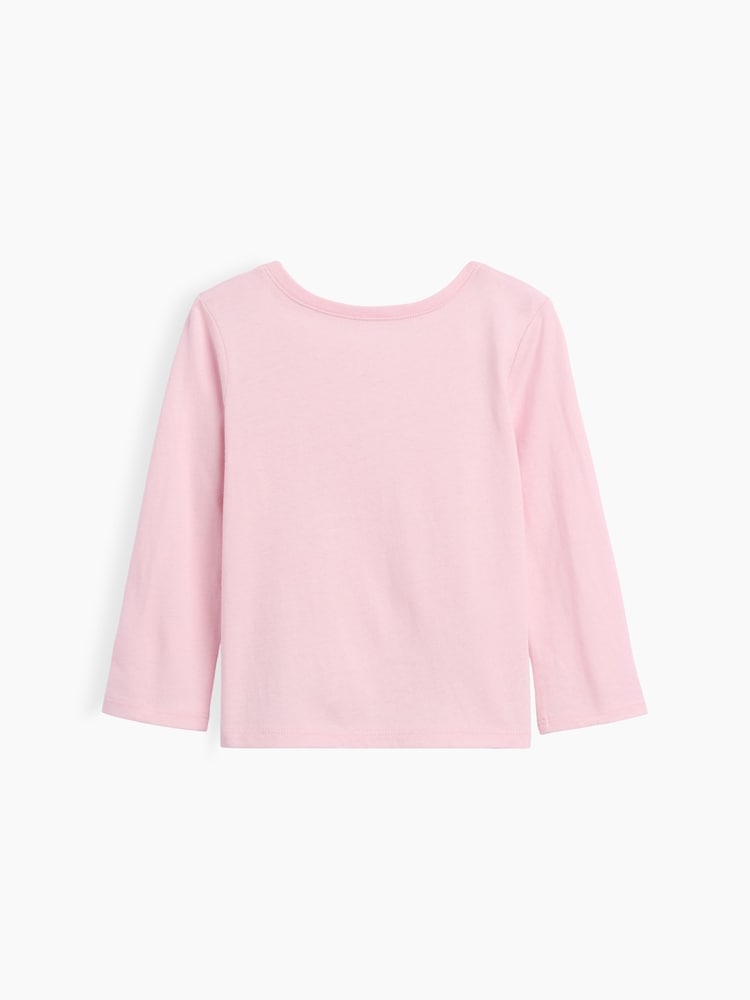 Gap Pink Flower Logo Short Sleeve T-shirt (6mths-5yrs) - Image 2 of 3