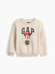 Cream Minnie Mouse - Gap Disney Logo Sweatshirt (6mths-5yrs) - Bilde 1 av 3