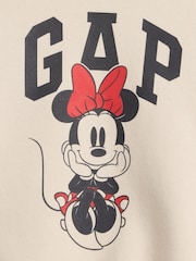 Cream Minnie Mouse - Gap Disney Logo Sweatshirt (6mths-5yrs) - Bilde 3 av 3