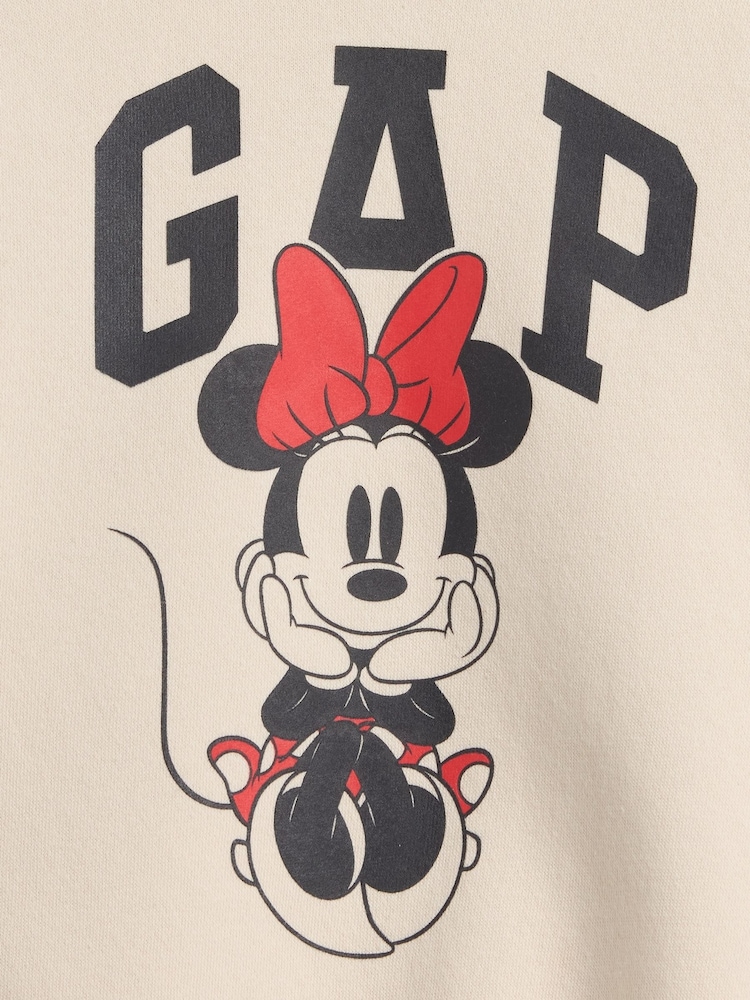 Cream Minnie Mouse - Gap Disney Logo Sweatshirt (6mths-5yrs) - Bilde 3 av 3 Cream Minnie Mouse - Gap Disney Logo Sweatshirt (6mths-5yrs) - Bilde 3 av 3