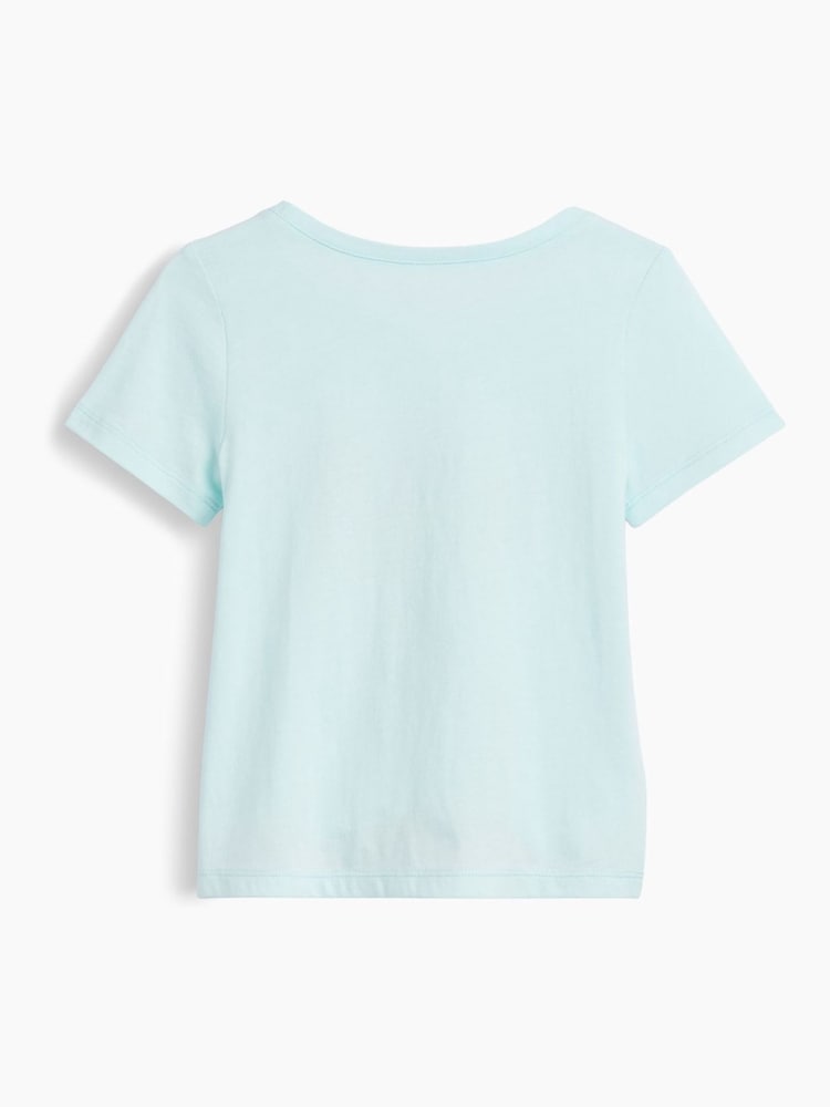 Gap Blue Elsa Disney Frozen Logo Short Sleeve T-Shirt (6mths-5yrs) - Image 2 of 3 Gap Blue Elsa Disney Frozen Logo Short Sleeve T-Shirt (6mths-5yrs) - Image 2 of 3
