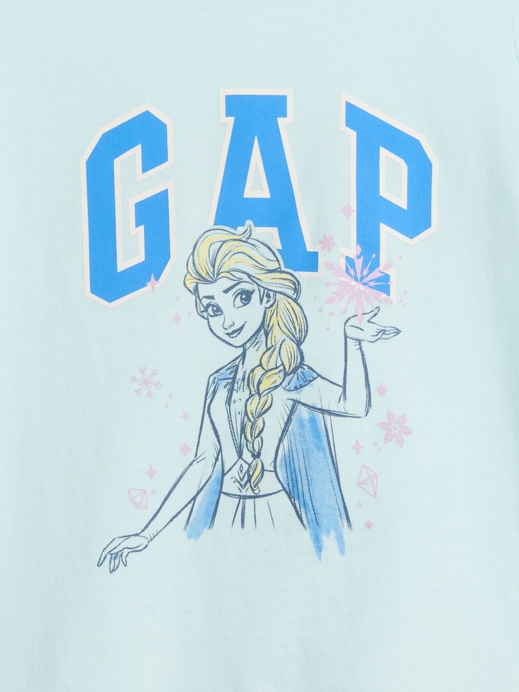 Gap Blue Elsa Disney Frozen Logo Short Sleeve T-Shirt (6mths-5yrs) - Image 3 of 3 Gap Blue Elsa Disney Frozen Logo Short Sleeve T-Shirt (6mths-5yrs) - Image 3 of 3