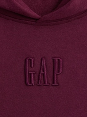 Bourgogne Röd - Gap Vintage Soft Relaxed Logo Huvtröja (4-13år) - Bild 4 av 4