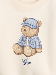 Gap Cream/Blue VintageSoft Brannan Bear Sweat Set (0-24mths) - Image 3 of 3
