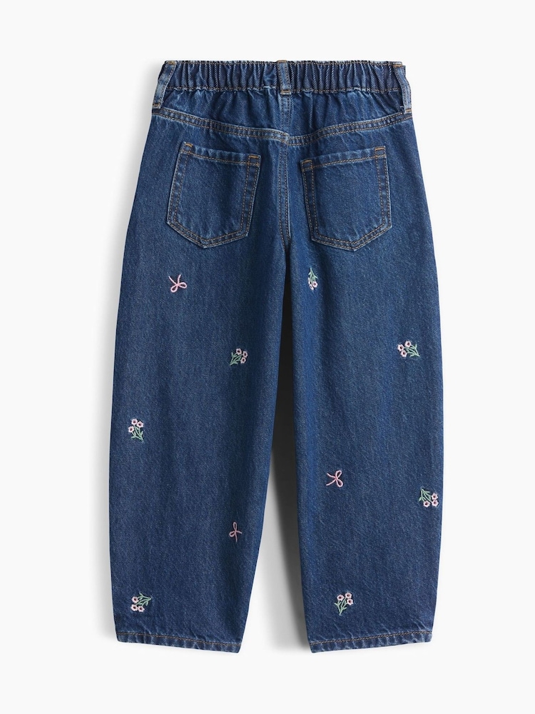 Medium Wash Bow - Gap Bow Embroidered Barrel Horseshoe Jeans (6mths-5yrs) - Obraz 2 z 3 Medium Wash Bow - Gap Bow Embroidered Barrel Horseshoe Jeans (6mths-5yrs) - Obraz 2 z 3