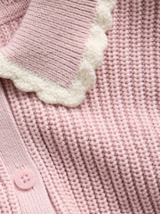Gap Pink Baby and Toddler Collared Cardigan Jumper (6mths-5yrs) - Image 3 of 3