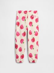 Gap Cream/Pink Apple Relaxed Pull On Logo Joggers (6mths-5yrs) - Image 1 of 3