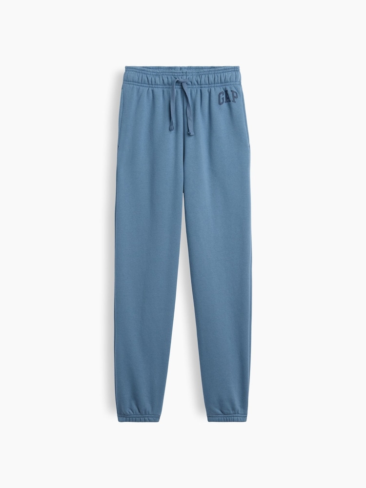 Albastru - Gap Relaxed Logo Pantaloni sport (4-13yrs) - Imaginea 1 din 3