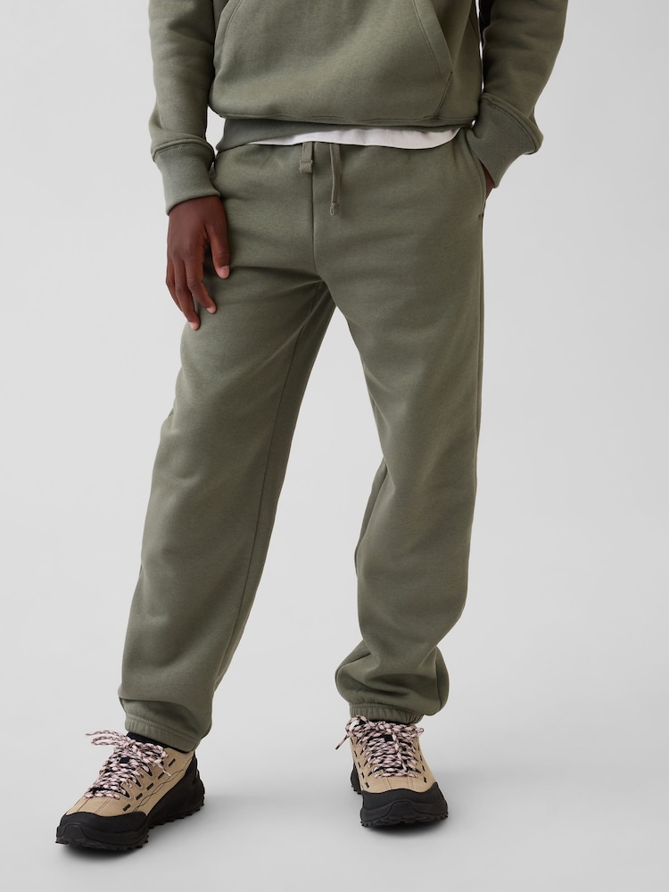 Gap Khaki Green Relaxed Logo Joggers (4-13yrs) - Image 1 of 5 Gap Khaki Green Relaxed Logo Joggers (4-13yrs) - Image 1 of 5