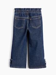 Gap Dark Wash Bow Split-Hem Stride Jeans (6mths-5yrs) - Image 3 of 3