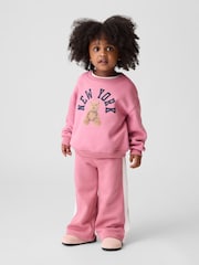 Różowy - Gap Vintage Soft I Heart NY Barrel Joggers (6mths-5yrs) - Obraz 1 z 3