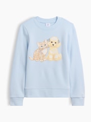 Blå - Gap Rund hals Tröja med Grafisk Design (4-13år) - Bild 1 av 3