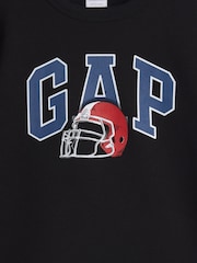 Nero - Gap Relaxed Logo Sweatshirt (4-13yrs) - Immagine 3 di 3