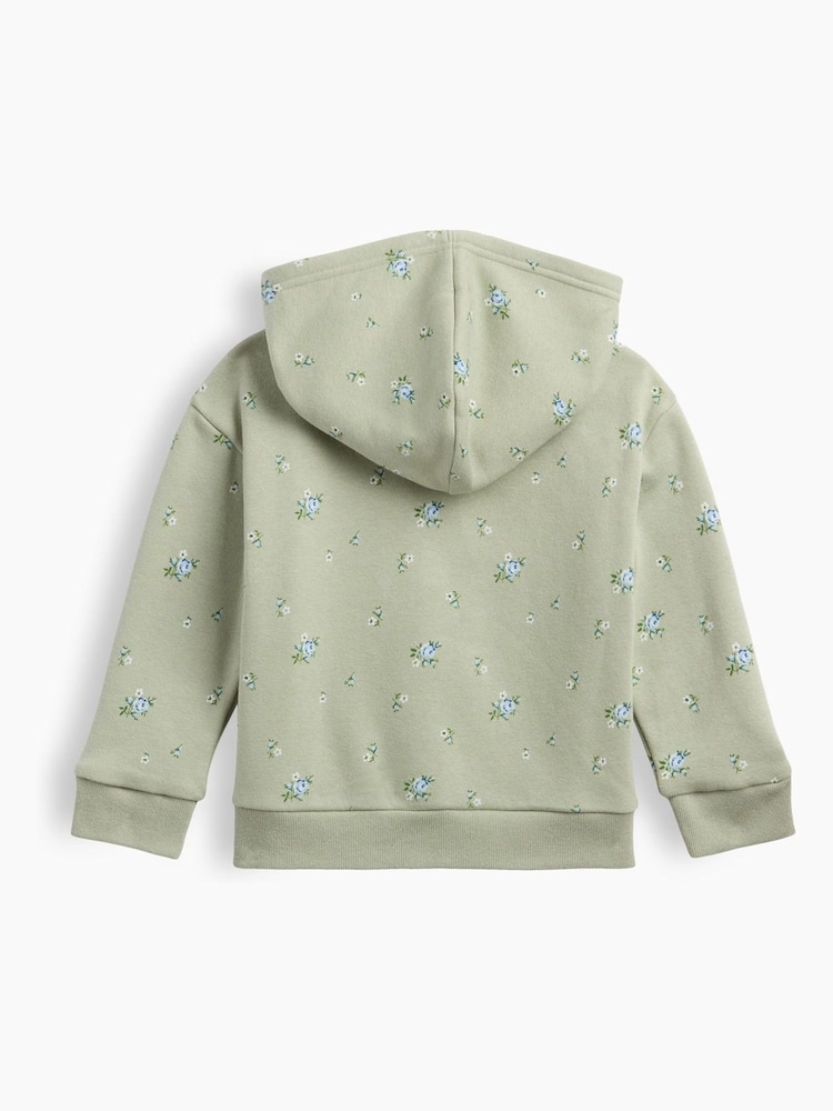 Floreale verde - Gap Vintage Soft Zip-Up Hoodie (6mths-5yrs) - Immagine 2 di 3 Floreale verde - Gap Vintage Soft Zip-Up Hoodie (6mths-5yrs) - Immagine 2 di 3