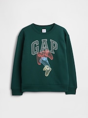 Gap Green Relaxed Logo Sweatshirt (4-13yrs) - Image 1 of 3