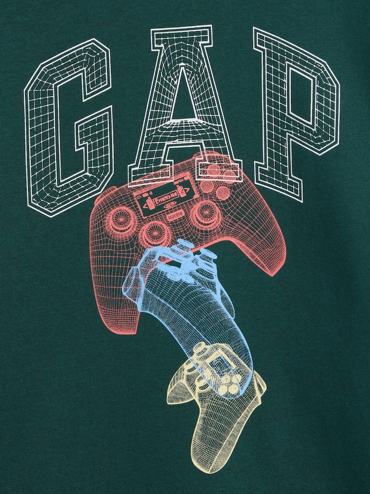 Gap Green Relaxed Logo Sweatshirt (4-13yrs) - Image 3 of 3