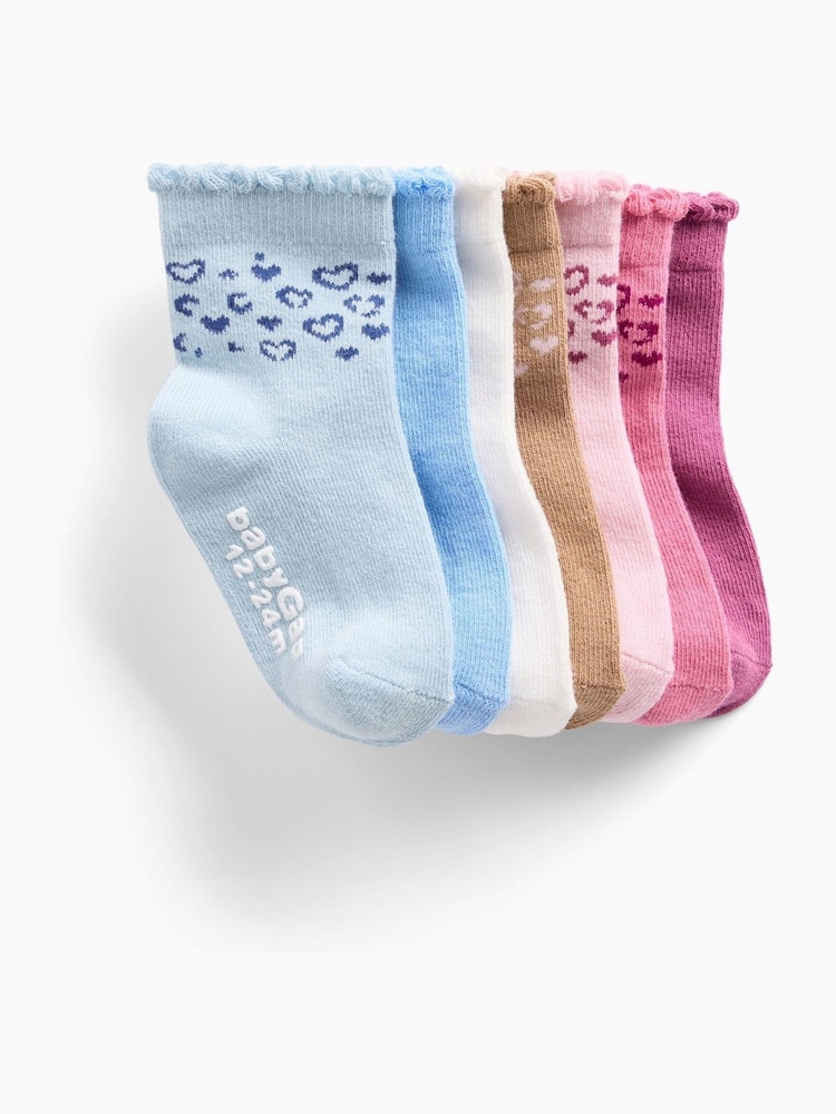 Gap Multi Crew Socks 7-Pack - Image 1 of 1