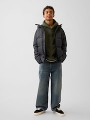 Grön - Gap Vintage Soft Relaxed Logo Huvtröja (4-13år) - Bild 2 av 3