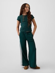 Gap Dark Green VintageSoft Baggy Varsity Joggers (4-13yrs) - Image 3 of 5
