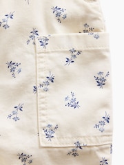 Gap Cream Floral Print Dunagrees (0-24mths) - Image 3 of 3