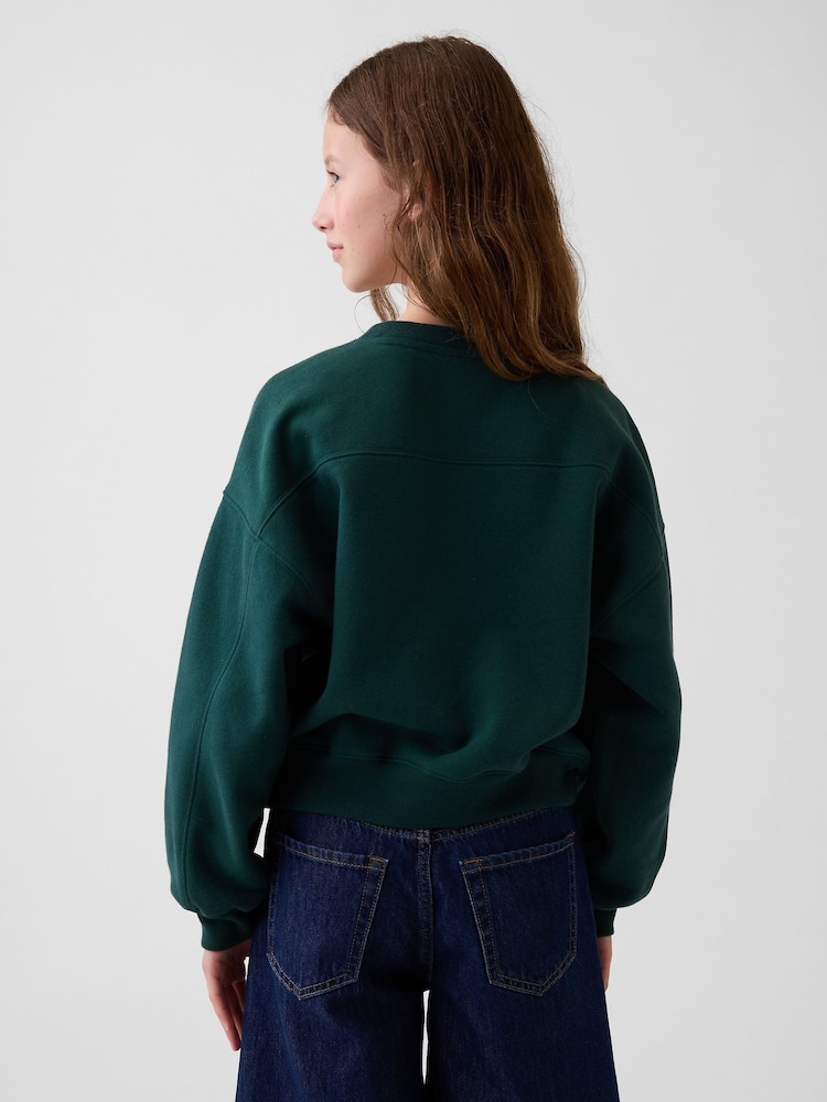 Gap Green Dog Vintage Soft Wedge Sweatshirt (4-13yrs) - Image 2 of 5 Gap Green Dog Vintage Soft Wedge Sweatshirt (4-13yrs) - Image 2 of 5