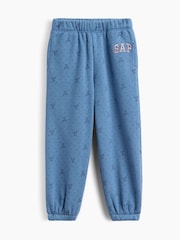 Gap Blue Bow Relaxed Pull On Logo Joggers (6mths-5yrs) - Image 1 of 3