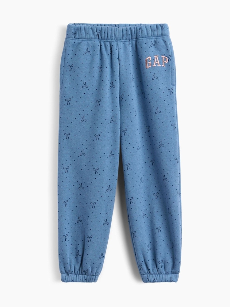 Gap Blue Bow Relaxed Pull On Logo Joggers (6mths-5yrs) - Image 1 of 3 Gap Blue Bow Relaxed Pull On Logo Joggers (6mths-5yrs) - Image 1 of 3