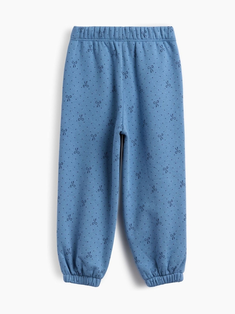 Gap Blue Bow Relaxed Pull On Logo Joggers (6mths-5yrs) - Image 2 of 3 Gap Blue Bow Relaxed Pull On Logo Joggers (6mths-5yrs) - Image 2 of 3