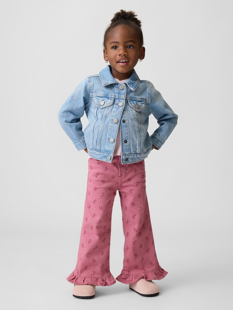 Rosa a fiori - Jeans Gap Stride con orlo arricciato (6mesi-5anni) - Immagine 1 di 3 Rosa a fiori - Jeans Gap Stride con orlo arricciato (6mesi-5anni) - Immagine 1 di 3