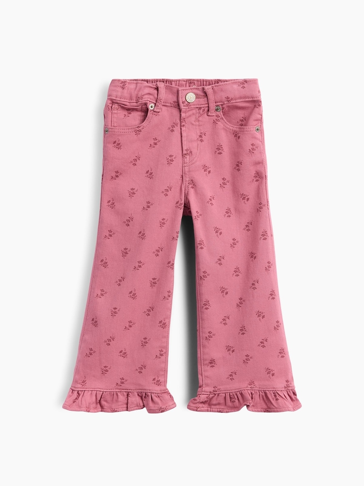 Rosa a fiori - Jeans Gap Stride con orlo arricciato (6mesi-5anni) - Immagine 2 di 3 Rosa a fiori - Jeans Gap Stride con orlo arricciato (6mesi-5anni) - Immagine 2 di 3