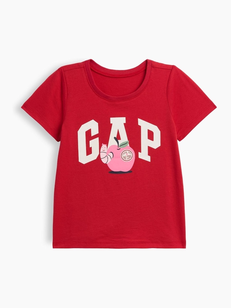 Gap Red Graphic Short Sleeve T-Shirt (6mths-5yrs) - Image 1 of 3 Gap Red Graphic Short Sleeve T-Shirt (6mths-5yrs) - Image 1 of 3
