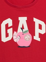 Gap Red Graphic Short Sleeve T-Shirt (6mths-5yrs) - Image 3 of 3