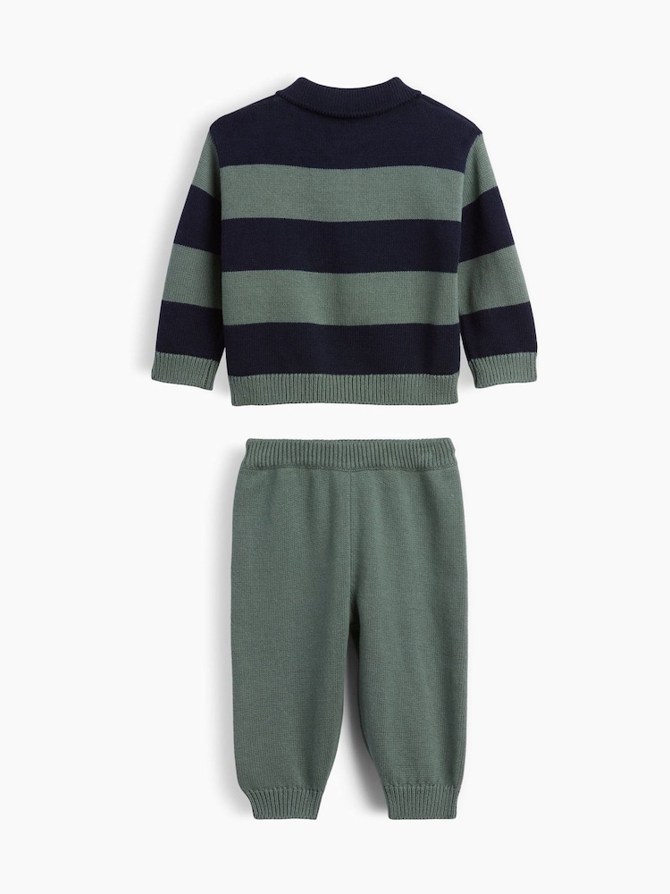 Gap Stripe Polo Jumper Outfit Set (0-24mths) - Immagine 2 di 2 Gap Stripe Polo Jumper Outfit Set (0-24mths) - Immagine 2 di 2
