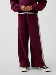 Gap Burgundy/Grey VintageSoft Baggy Varsity Joggers (4-13yrs) - Image 1 of 3