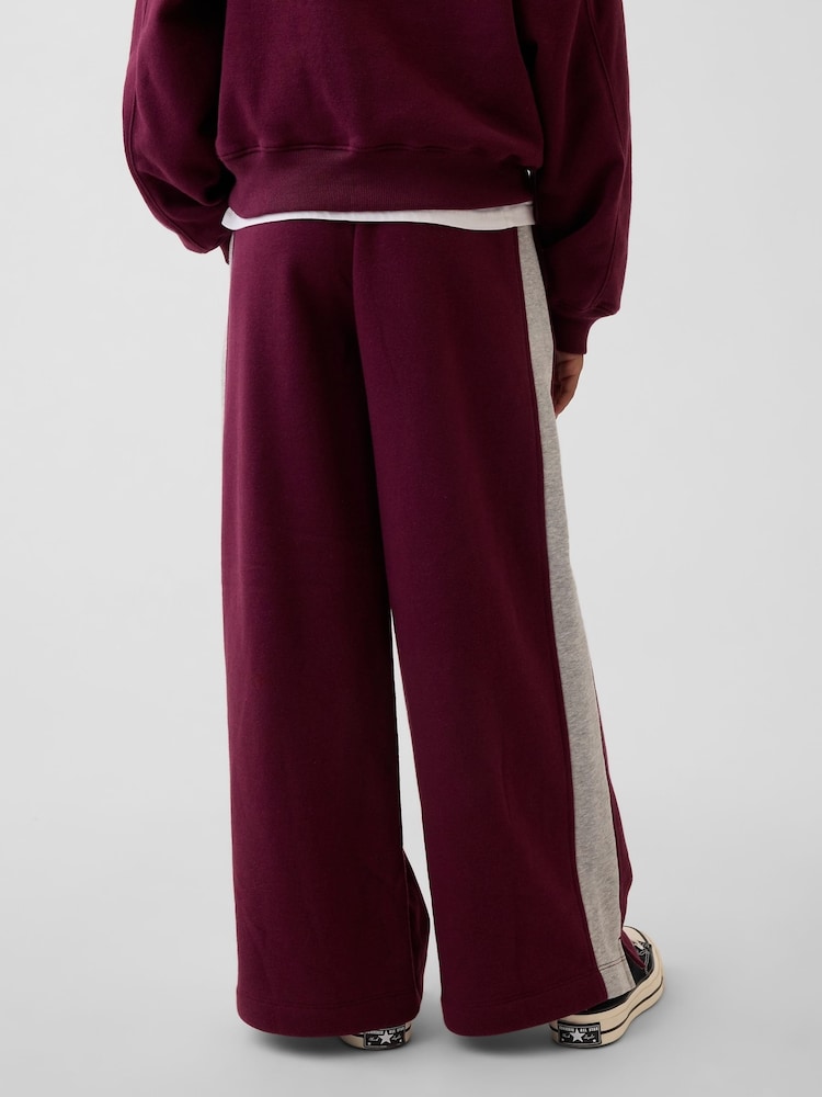 Gap Burgundy/Grey VintageSoft Baggy Varsity Joggers (4-13yrs) - Image 2 of 3
