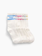 Gap Blue/White Varsity Logo Socks 7-Pack (6-13yrs) - Image 1 of 1