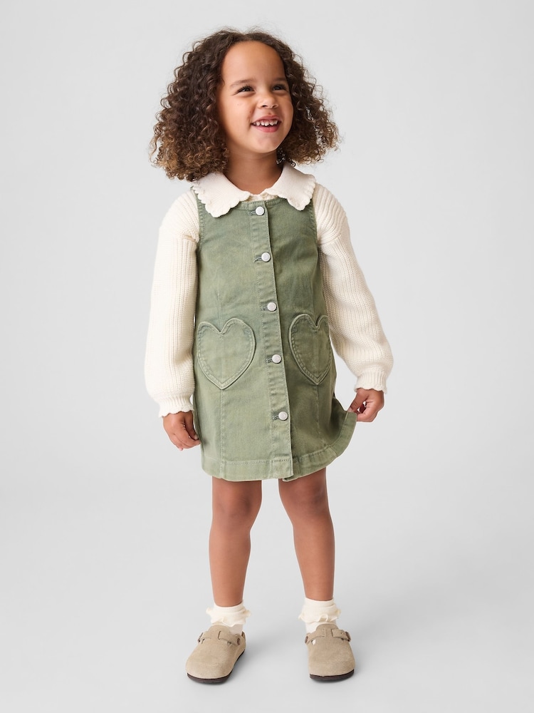 Gap – Jeans-Etuikleid mit Herztasche (6M.–5J.) - Bild 1 von 3 Gap – Jeans-Etuikleid mit Herztasche (6M.–5J.) - Bild 1 von 3
