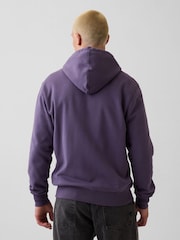 Gap Purple Vintage Soft Arch Logo Zip Hoodie - Image 2 of 4