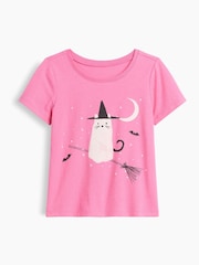 Gap Pink Halloween Graphic Short Sleeve T-Shirt (6mths-5yrs) - Image 1 of 3