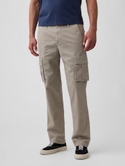 Gap Grey Essential Straight Cargo Trousers - Image 1 of 6